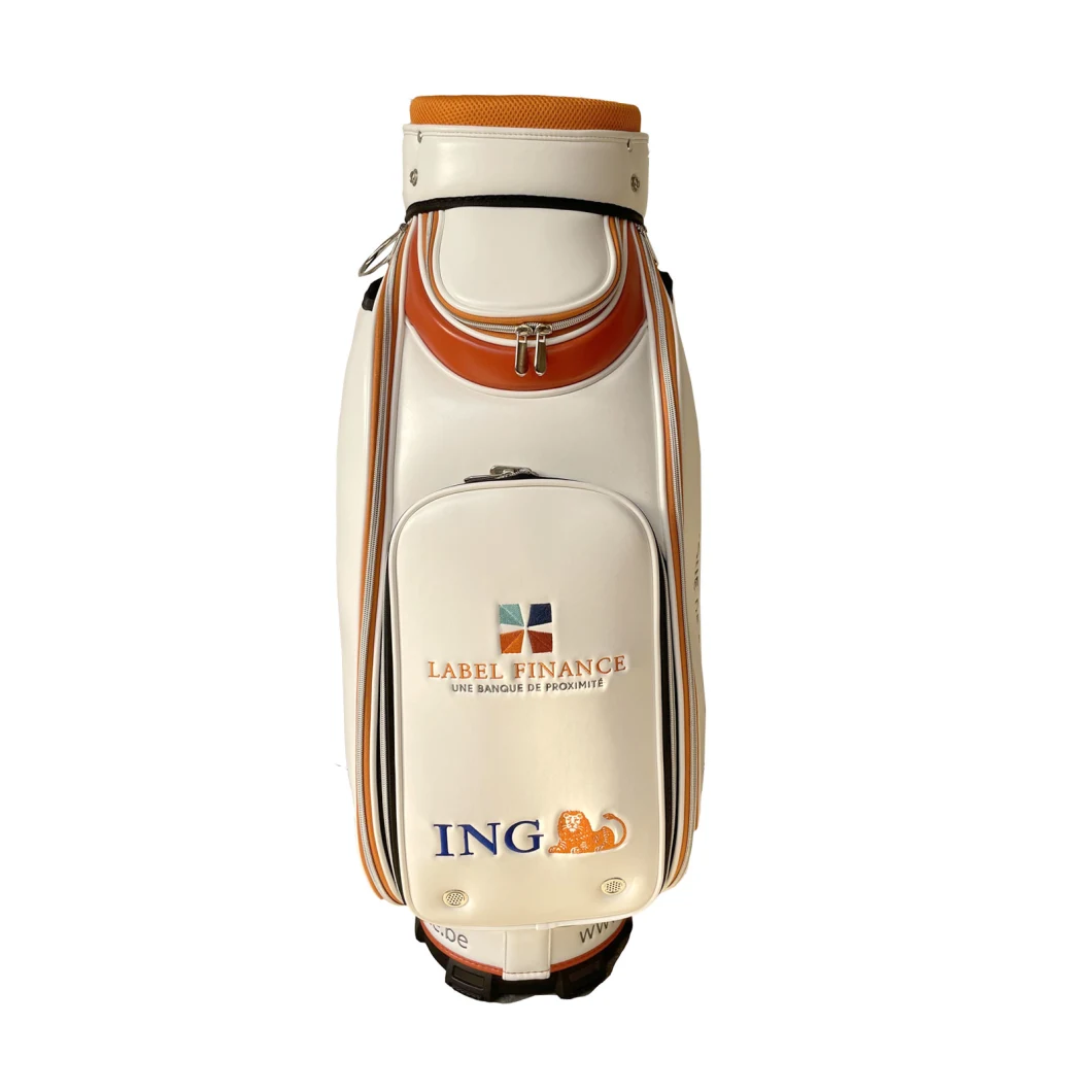 Customized PU Leather Golf Bag Cart Bag Staff Bag Golf Supplies Factory